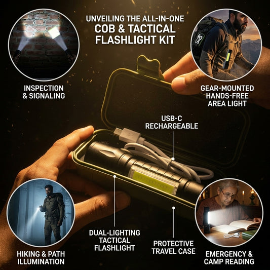 Mini LED Rechargeable Flashlight – Your Pocket-Sized Powerhouse for Any Adventure