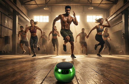 Premium Mini Steel Wireless Speaker with Powerful Surround Sound- FL