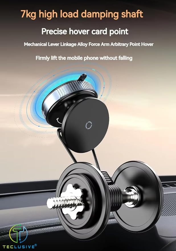 360° Magnetic Vacuum Suction Phone Mount with Strong Grip- FL
