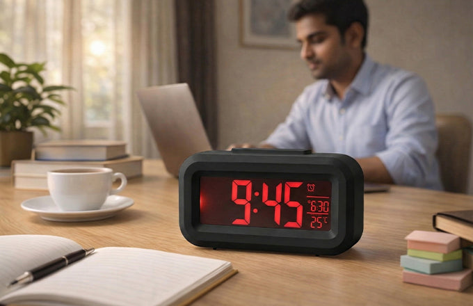 Digital Display Alarm Clock- FL