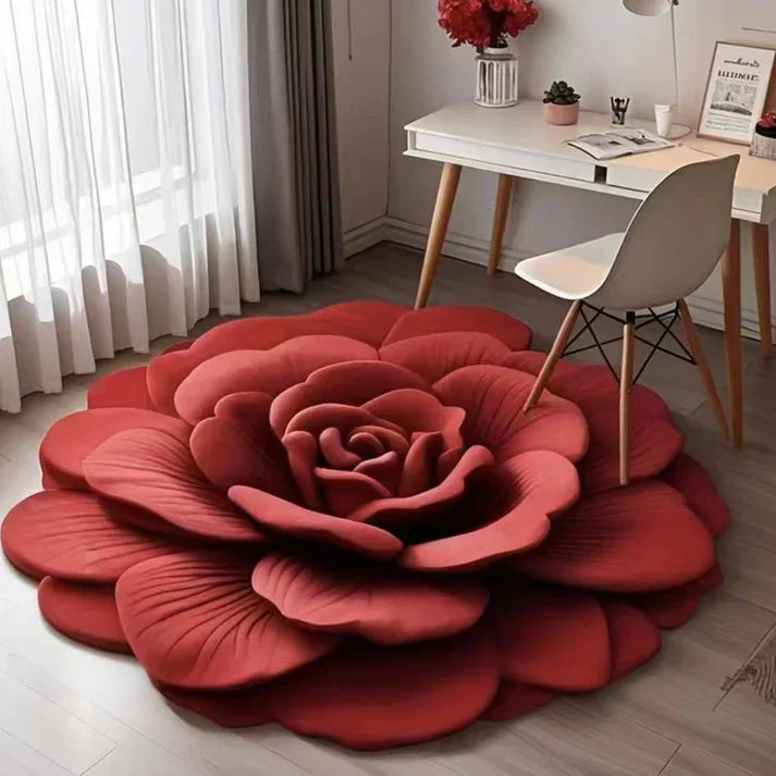 Floral Plush Diatomaceous Earth Floor Mat