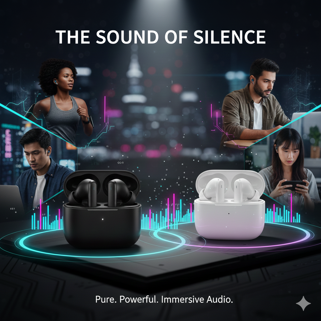 Pro 2 Wireless Bluetooth Earbuds with Deep Bass & Smart Touch Control- FL