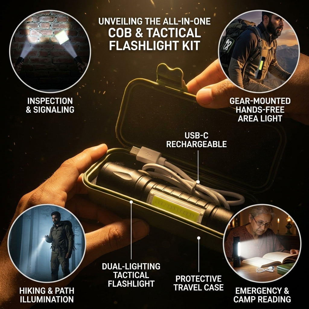 Mini LED Rechargeable Flashlight – Your Pocket-Sized Powerhouse for Any Adventure