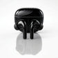 Pure Black Earbuds with Deep Bass, Quad Mic & 48H Playback