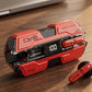 CTRL8 K8 true wireless earbuds in red featuring energy storage case with digital display and sleek design