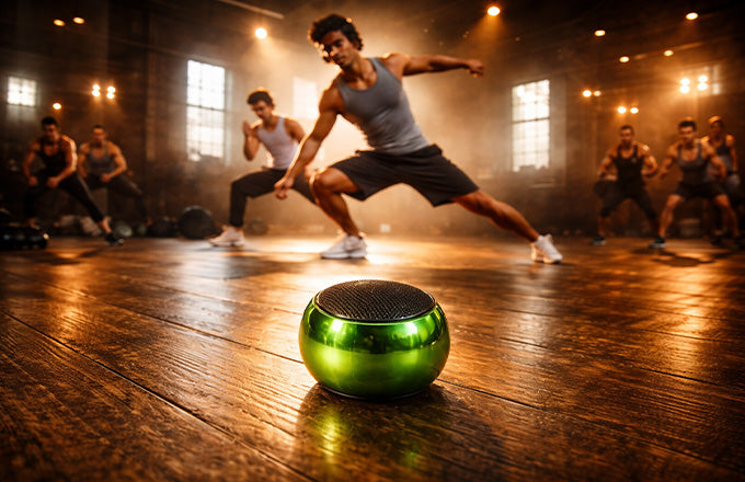 Premium Mini Steel Wireless Speaker with Powerful Surround Sound- FL