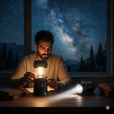 Rechargeable Solar Lantern with LED Torch & Power Bank- Camping & Emergency Light