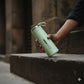 Leak-Proof Glass Water Bottle with Protective Silicone Sleeve- FL