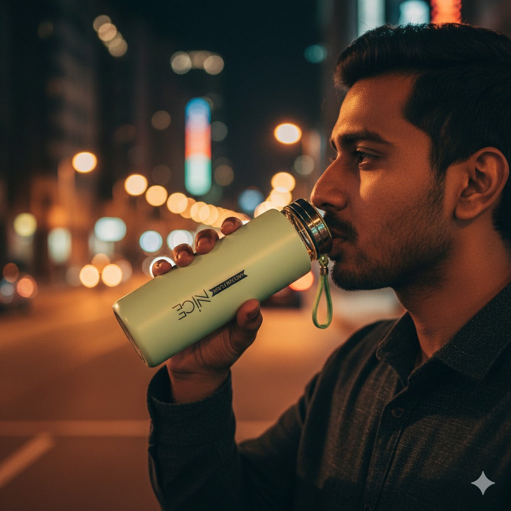 Leak-Proof Glass Water Bottle with Protective Silicone Sleeve- FL