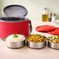 Round Lunch Box – 3 Bowl Set (200 ml Each) with Carry Bag- FL