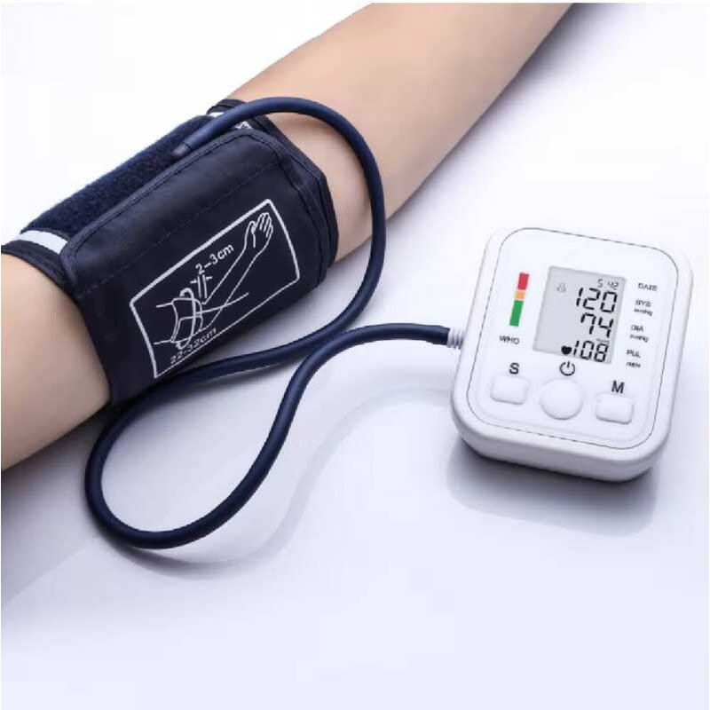 BP Machine Digital Automatic for Home Use | Blood Pressure Monitor with Voice, Large Display, Accurate Upper Arm Cuff for Adults & Elderly (DMBP03-O)