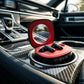CTRL8 K7 true wireless earbuds in black and red case placed inside a luxury car for on-the-go performance