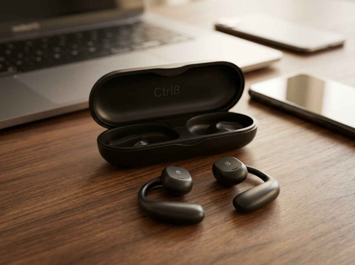 Ctrl8_X29_Open Ear Headphones with Digital Display Charging Case True Earbuds-GOC