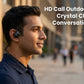 Person using CTRL8 VV4 Air Bone Conduction Neckband for outdoor HD calls and crystal-clear conversations