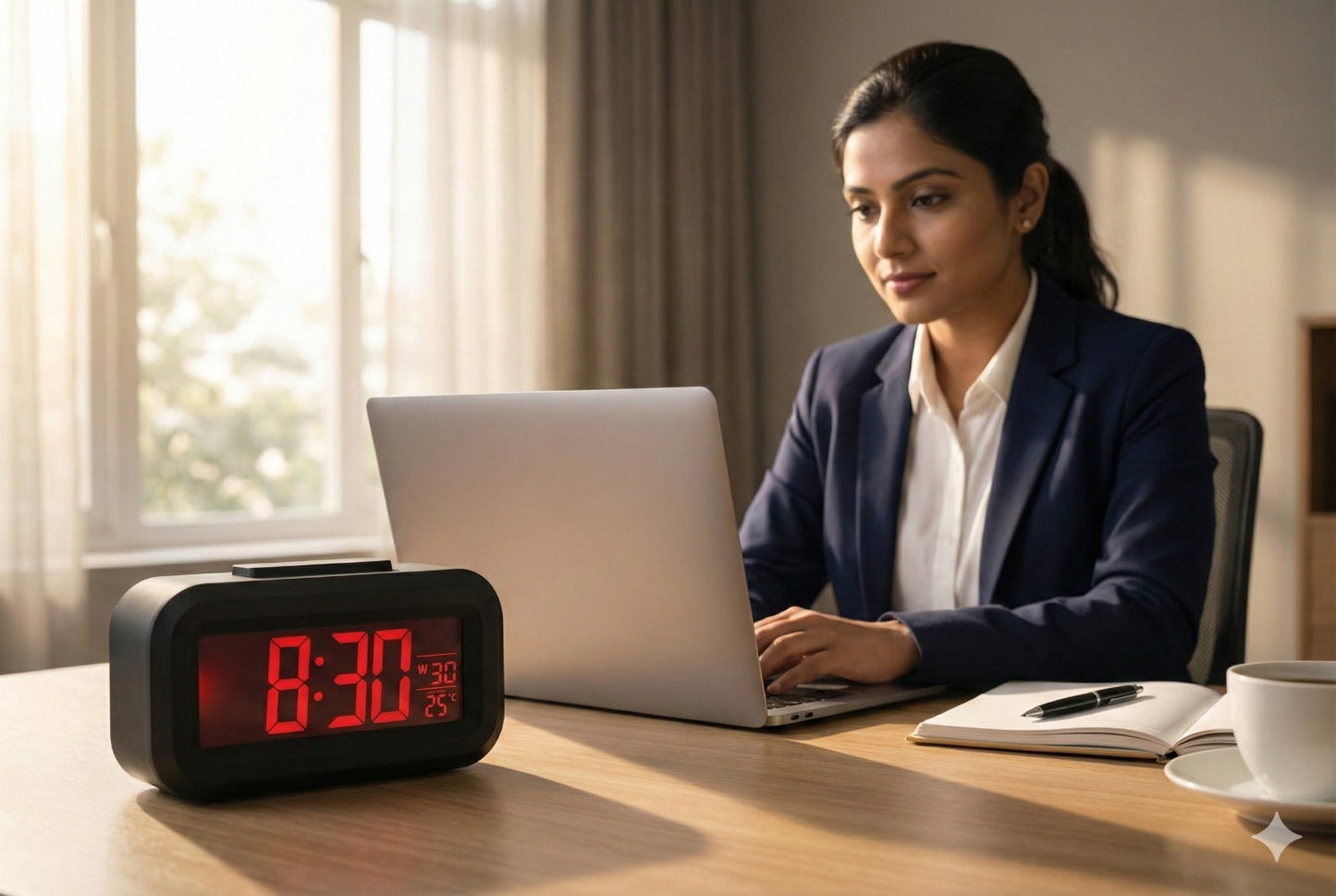 Digital Display Alarm Clock- FL