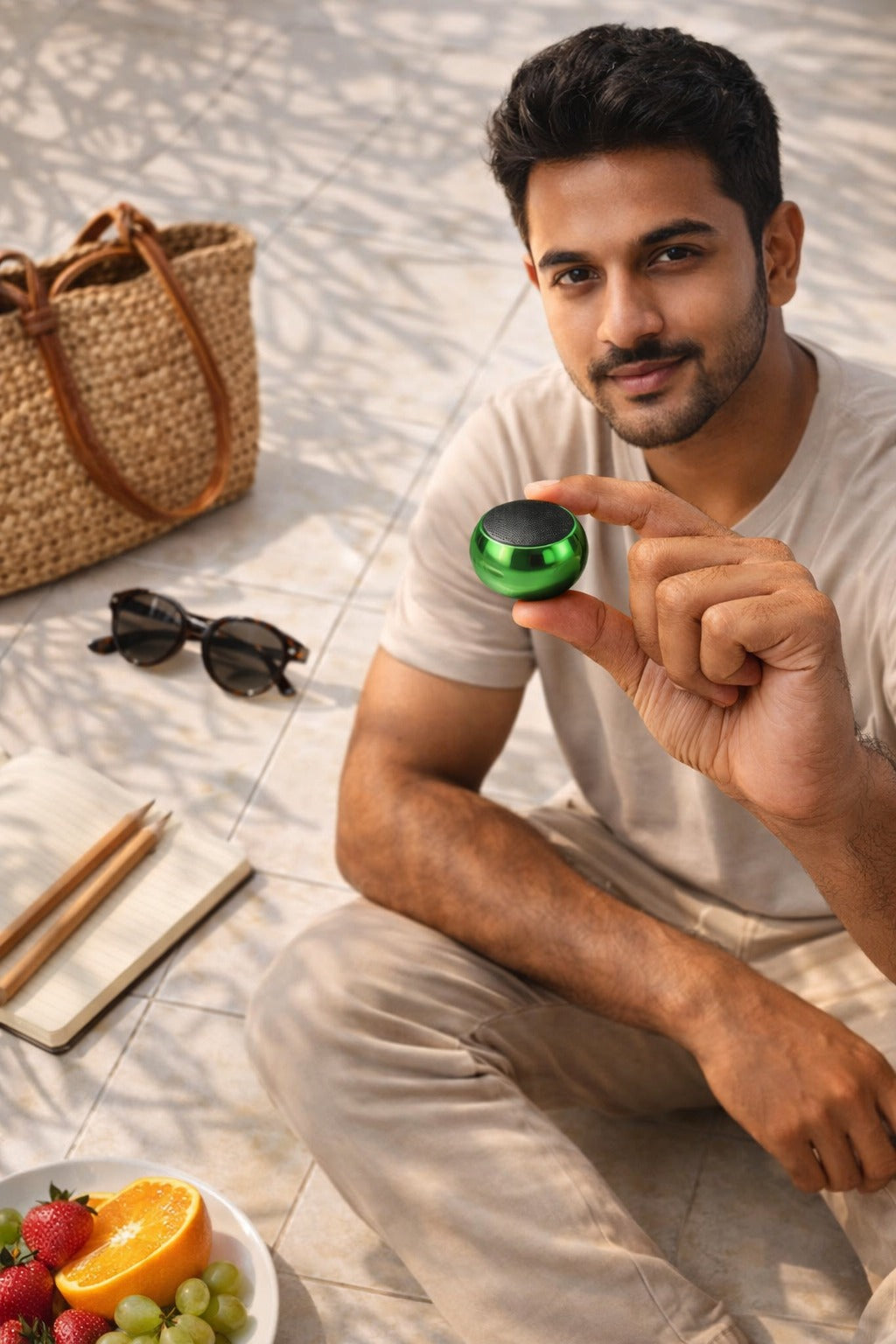 Premium Mini Steel Wireless Speaker with Powerful Surround Sound- FL