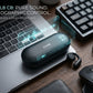 CTRL8 X29 open-ear headphones featuring holographic sound control and ANC technology with charging case