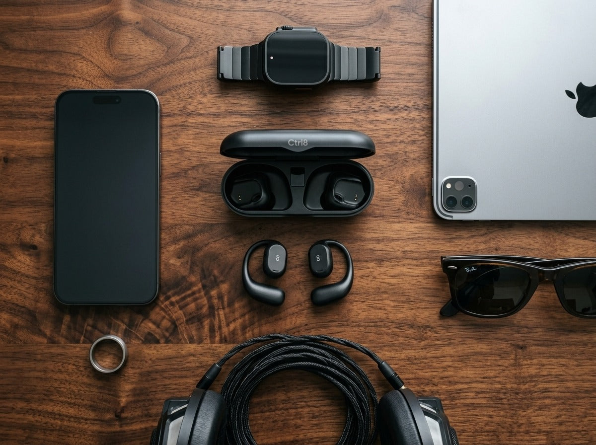 Ctrl8_X29_Open Ear Headphones with Digital Display Charging Case True Earbuds-GOC