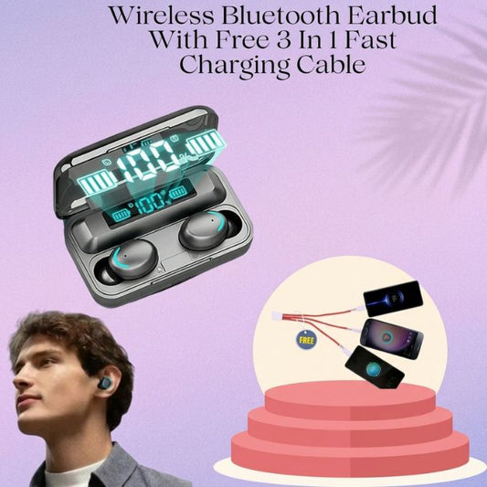 Wireless Bluetooth Cable Earbud With Fast Charging Cable