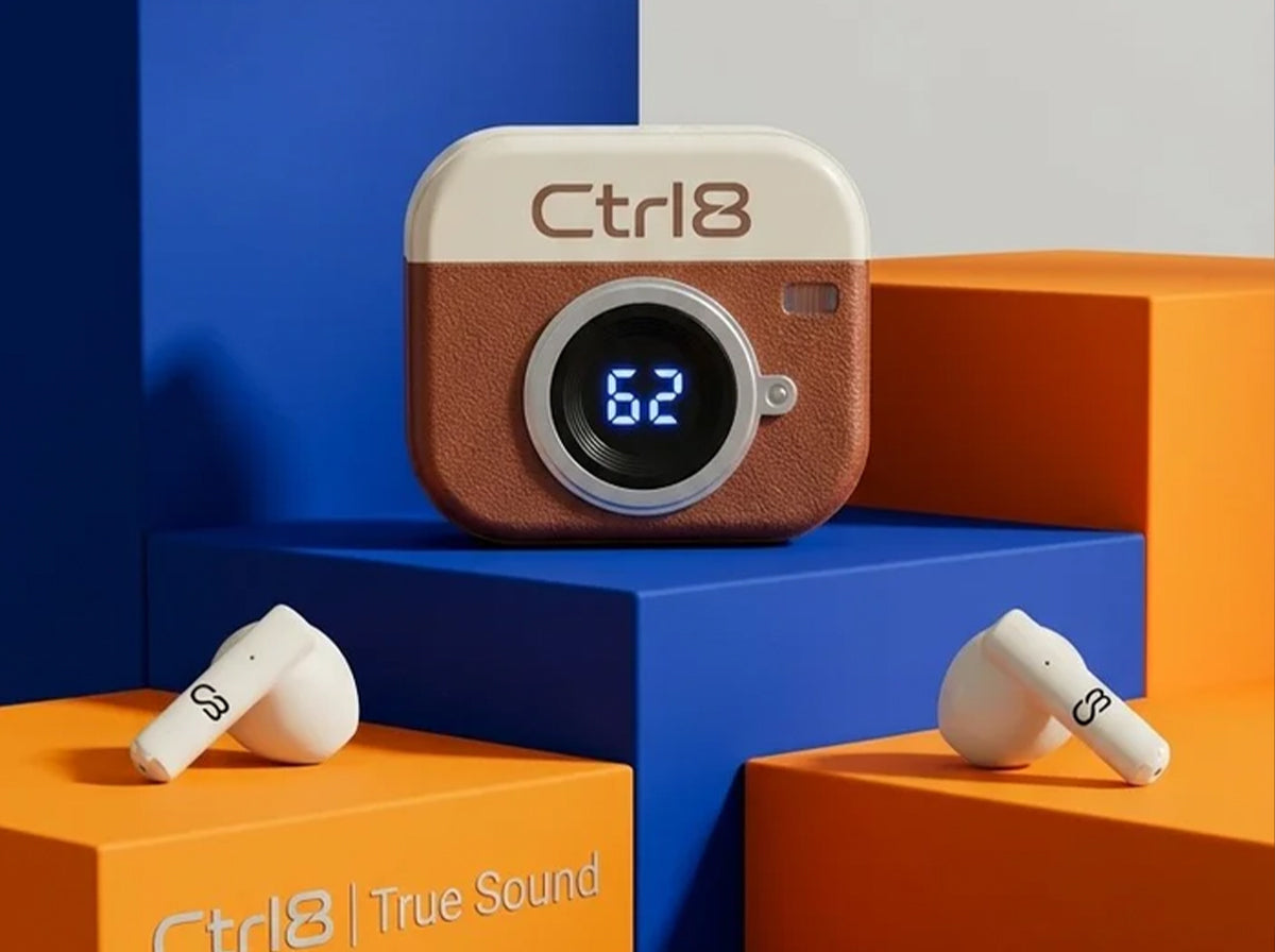 Ctrl8_Q86_Retro Camera Design Portable TWS Wireless Earbuds-GOC