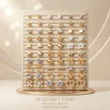 Desert Luxe Collection – 30 Quirky Pairs Stud & Hoop Earring Set - FK